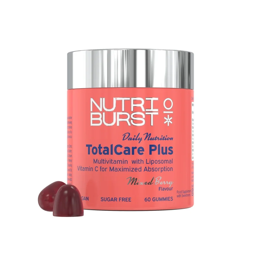 Nutriburst TotalCare Plus multivitaminoví gummies s vitamíny 60 ks lesní ovoce