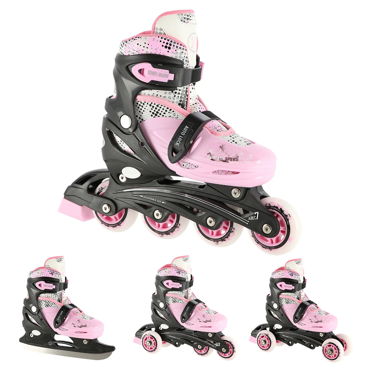 NILS EXTREME Brusle NH18331 4v1 růžové Velikost: S(31-34)