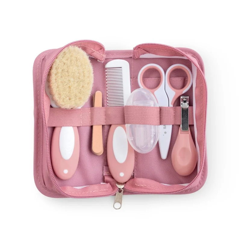 Saro Baby hygienický set v textilním pouzdře Pink