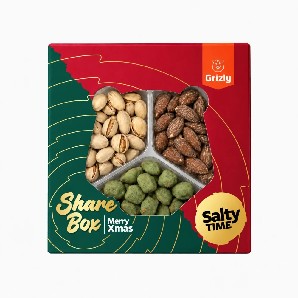 Grizly Vánoční Sharebox slaný 200 g