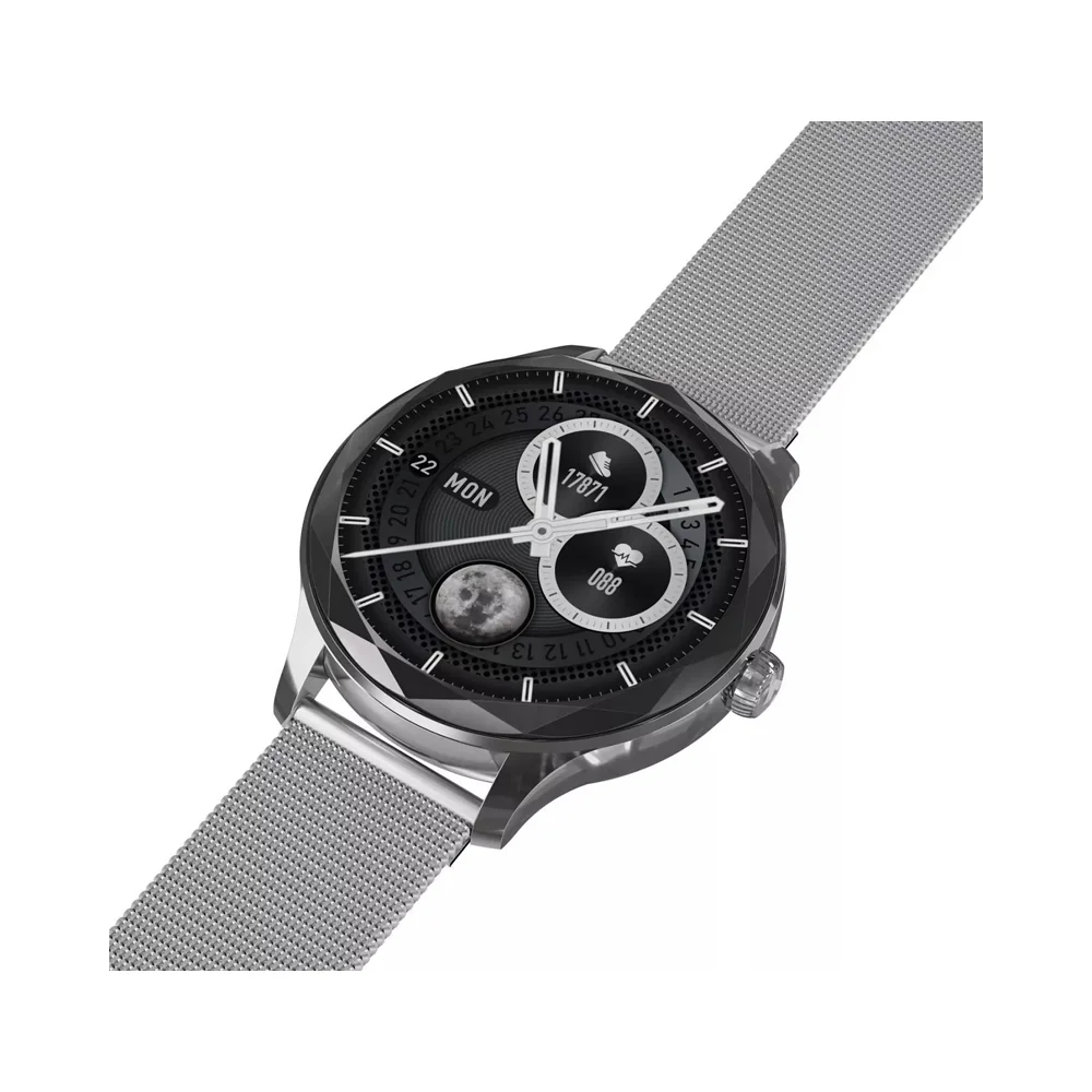 Garett Smartwatch chytré hodinky Viva silver steel