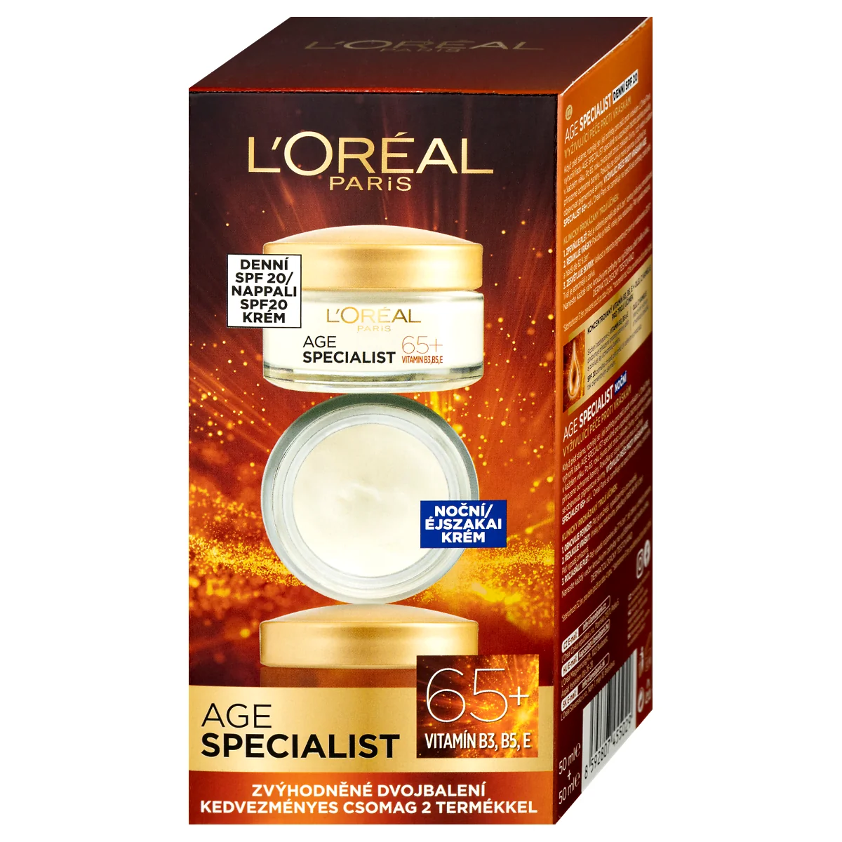 Loréal Paris Age Specialist 65+ Duopack denní + noční krém 2x50 ml