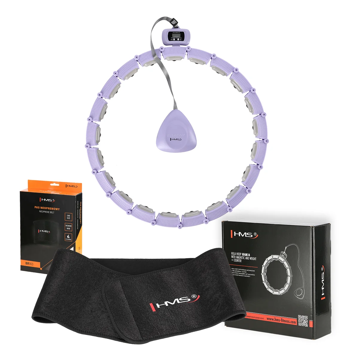 HMS Sada masážní hula hoop HHM14 a zeštíhlujícího pásu