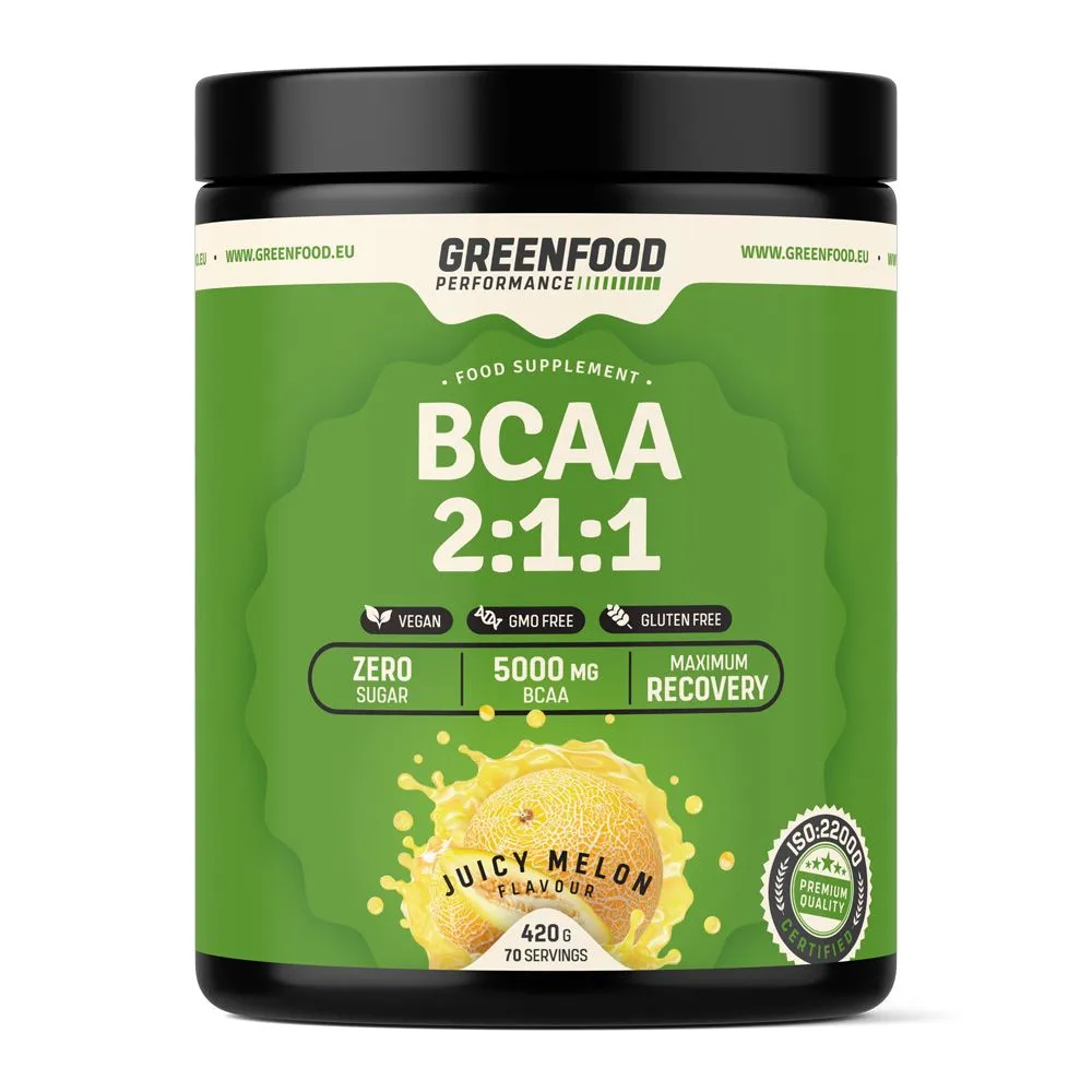 GreenFood Performance BCAA 2:1:1 Juicy meloun 420 g