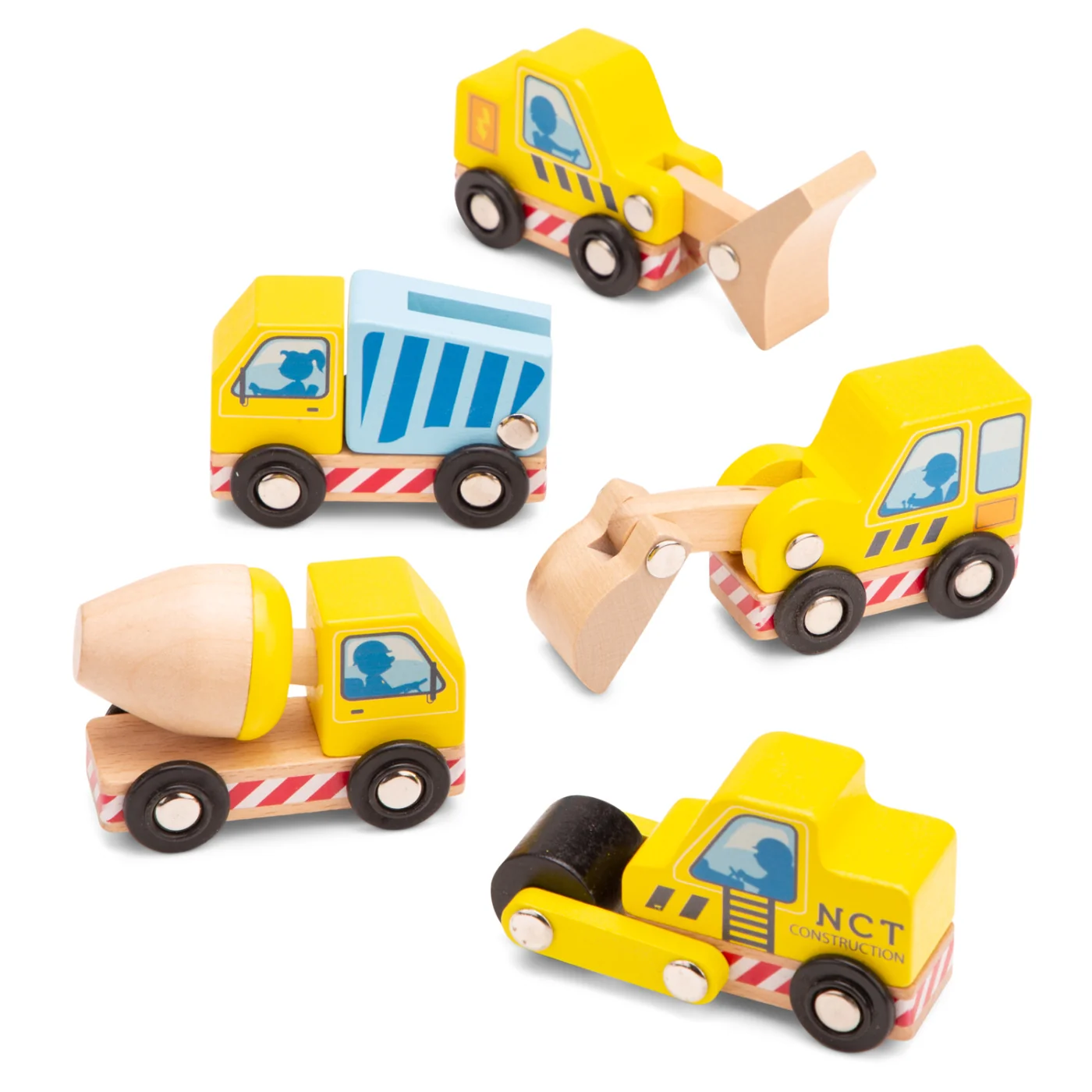 New Classic Toys Sada stavebních vozidel - 5 ks