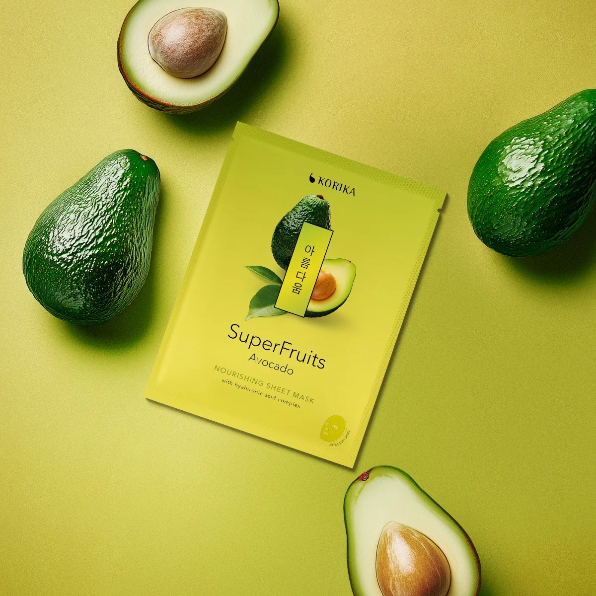 KORIKA SuperFruits Avokádo vyživující sheet maska 25 g