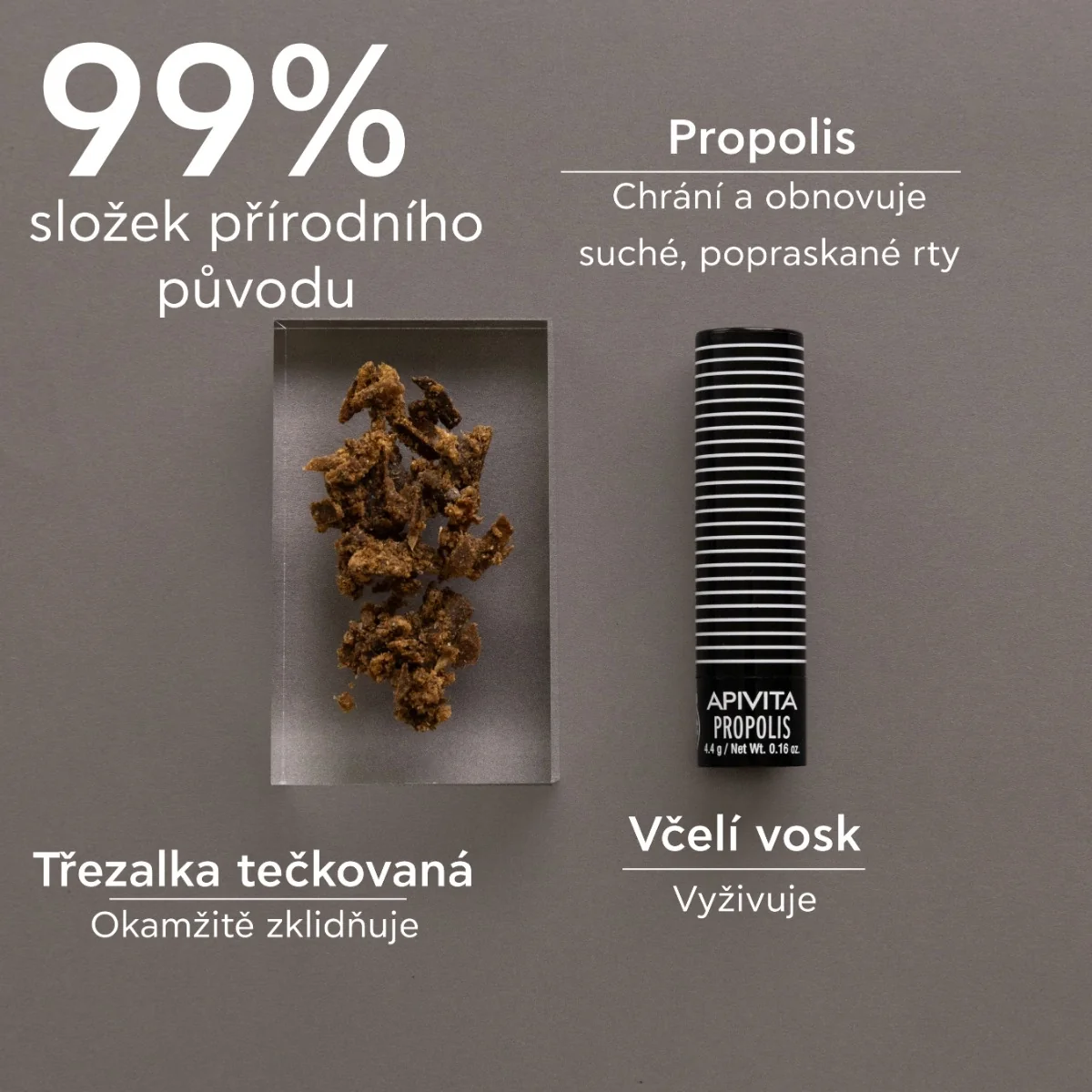 APIVITA Lip Care Propolis balzám na rty s propolisem 4,4 g