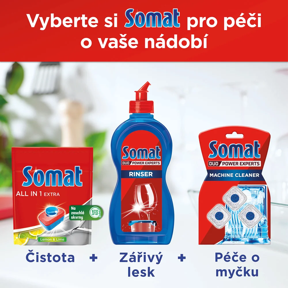 Somat Tablety do myčky All in 1 Extra Lemon & Lime 76 ks