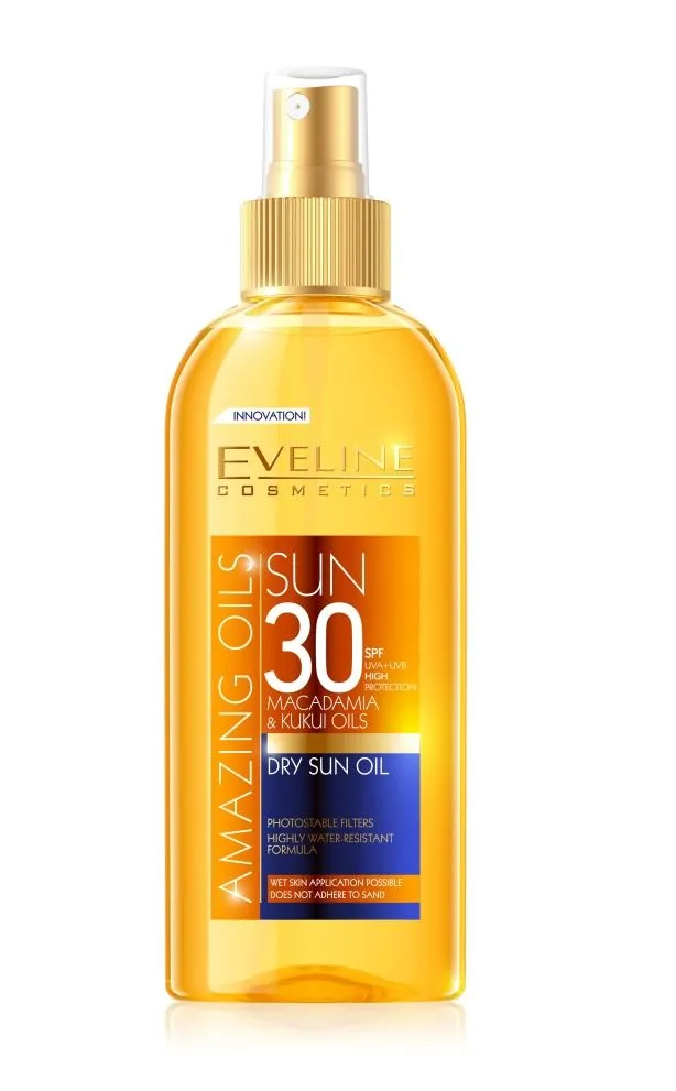 Eveline Amazing Oils SPF30 opalovací suchý olej 150 ml