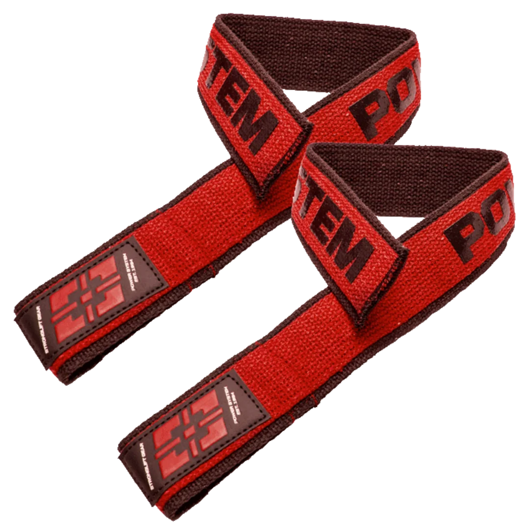 Power System Trhačky Lifting Straps Duplex 3401 - červené