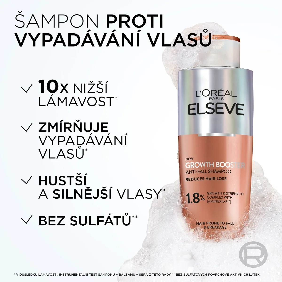 Loréal Paris Growth Booster šampon při vypadávání vlasů 200 ml