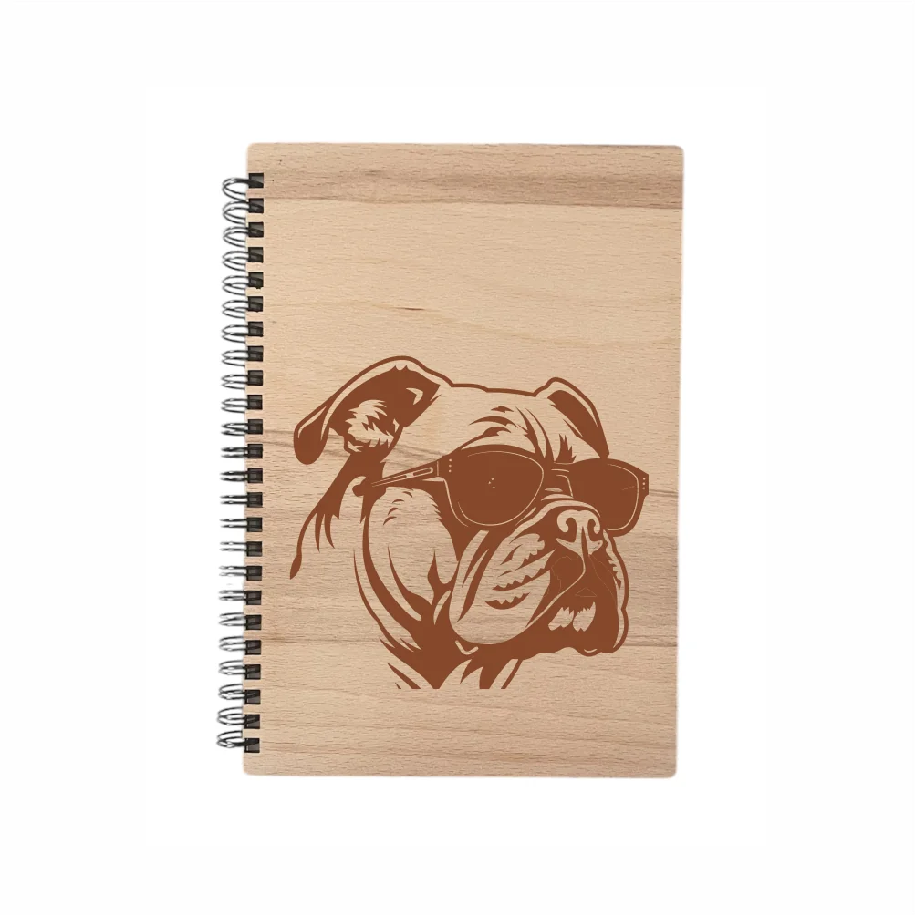 MA-NU Notýsek A5 brýle - bílý papír Bulldog