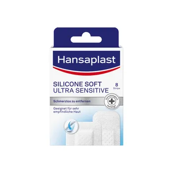 Hansaplast Silicone Soft ultra sensitive náplasti 8 ks