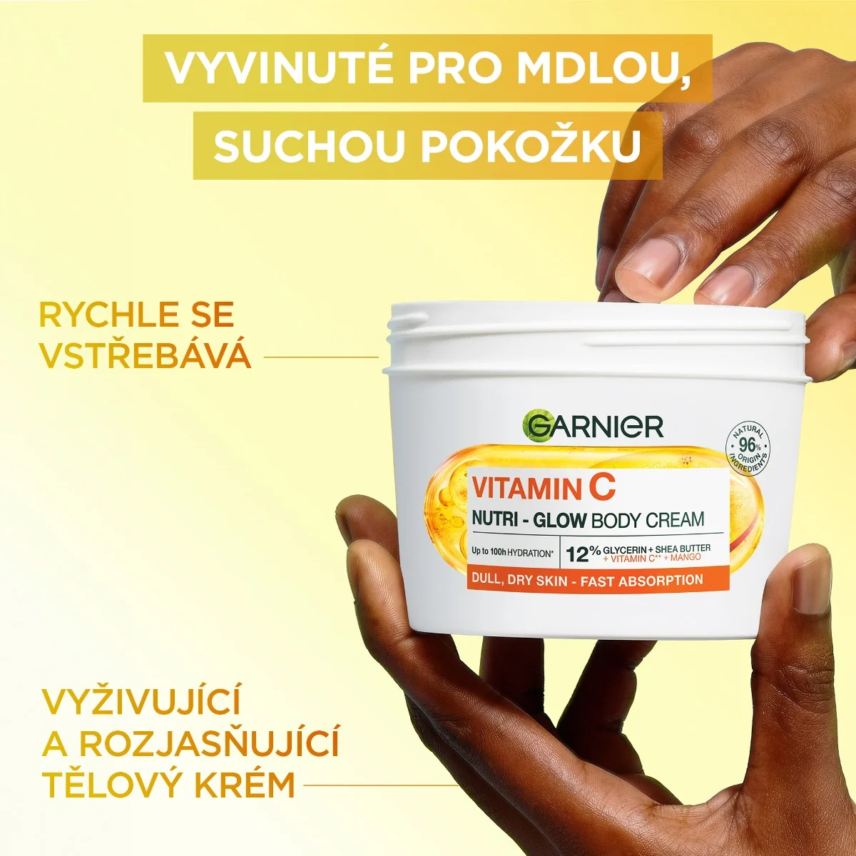 Garnier Vitamin C Nutri-Glow tělový krém 380 ml
