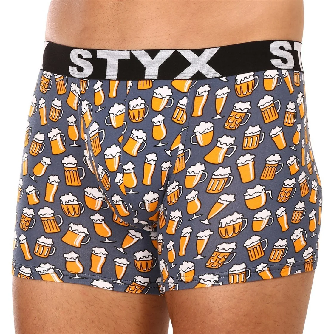 Styx 6PACK pánské boxerky long art sportovní guma vícebarevné (6U12697124) L