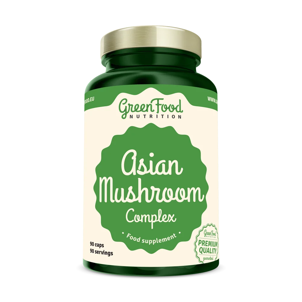 GreenFood Nutrition Asian Mushroom Complex 90 kapslí