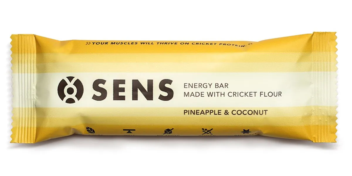 SENS Energy bar Ananas & kokos s cvrččí moukou tyčinka 50 g