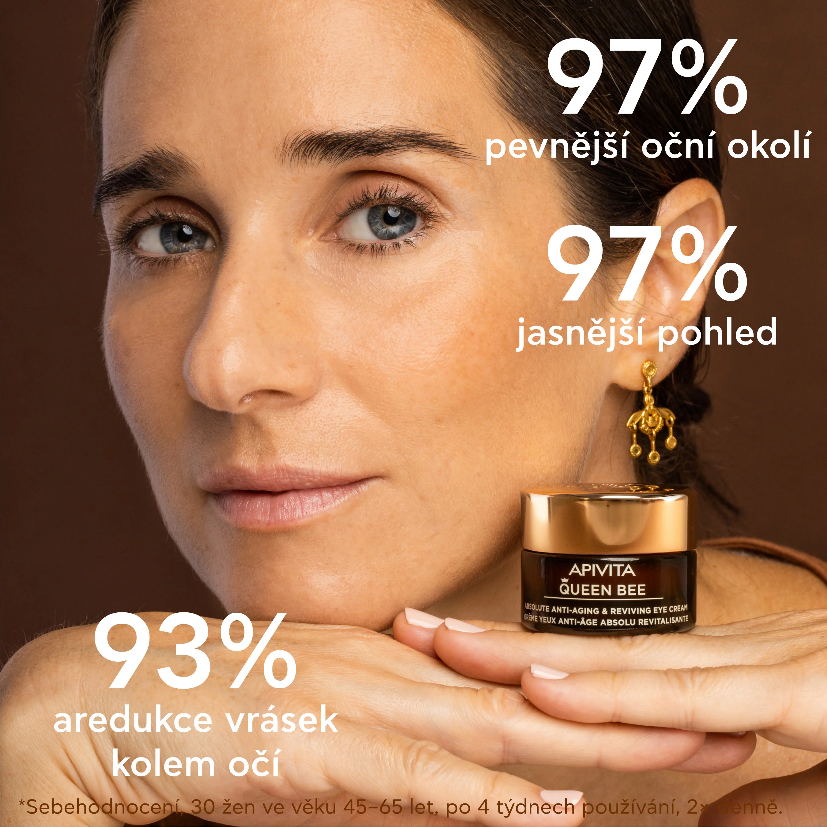 APIVITA Queen Bee oční krém proti vráskám 15 ml