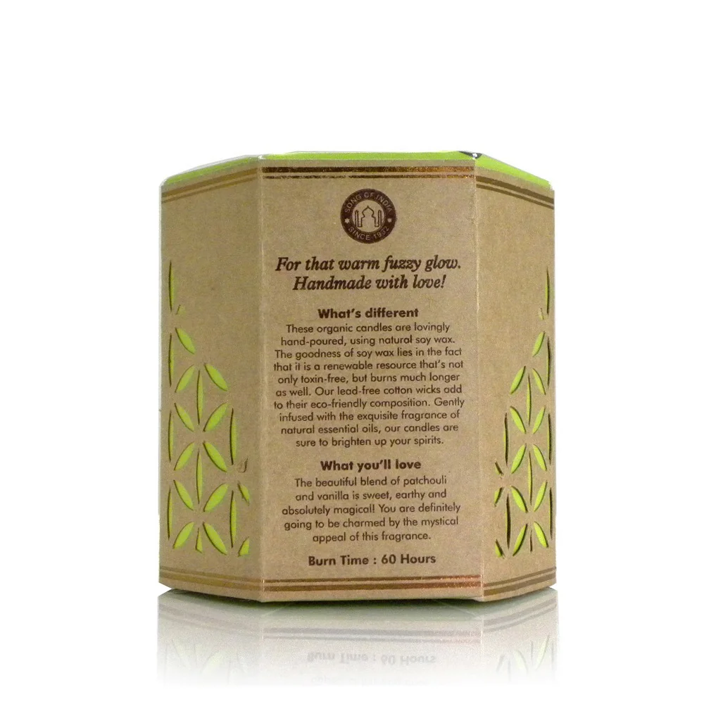 Song of India Vonná svíčka Organic Goodness - Patchouli and Vanilla
