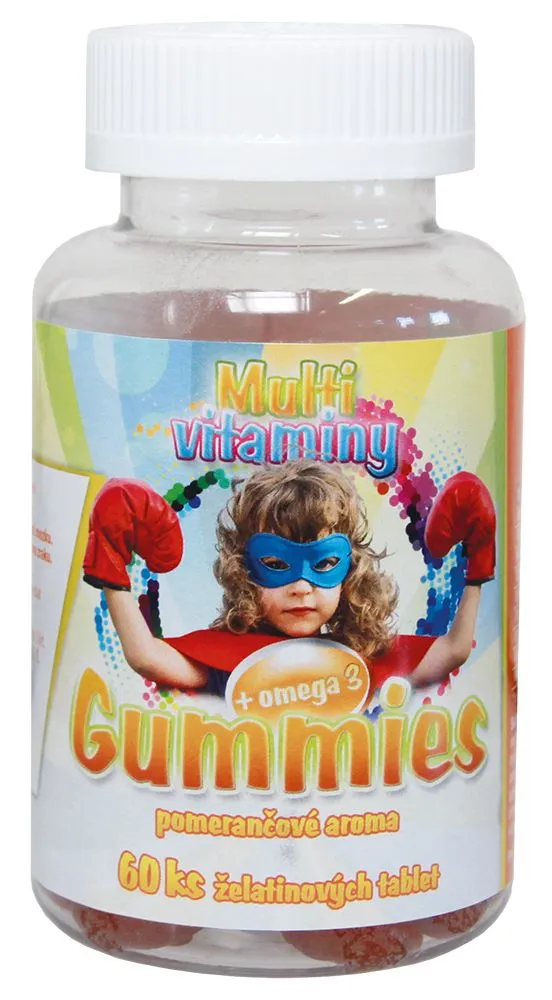 Medpharma Gummies Multivitamin + omega 3 želatinové tablety pro děti 60 tablet