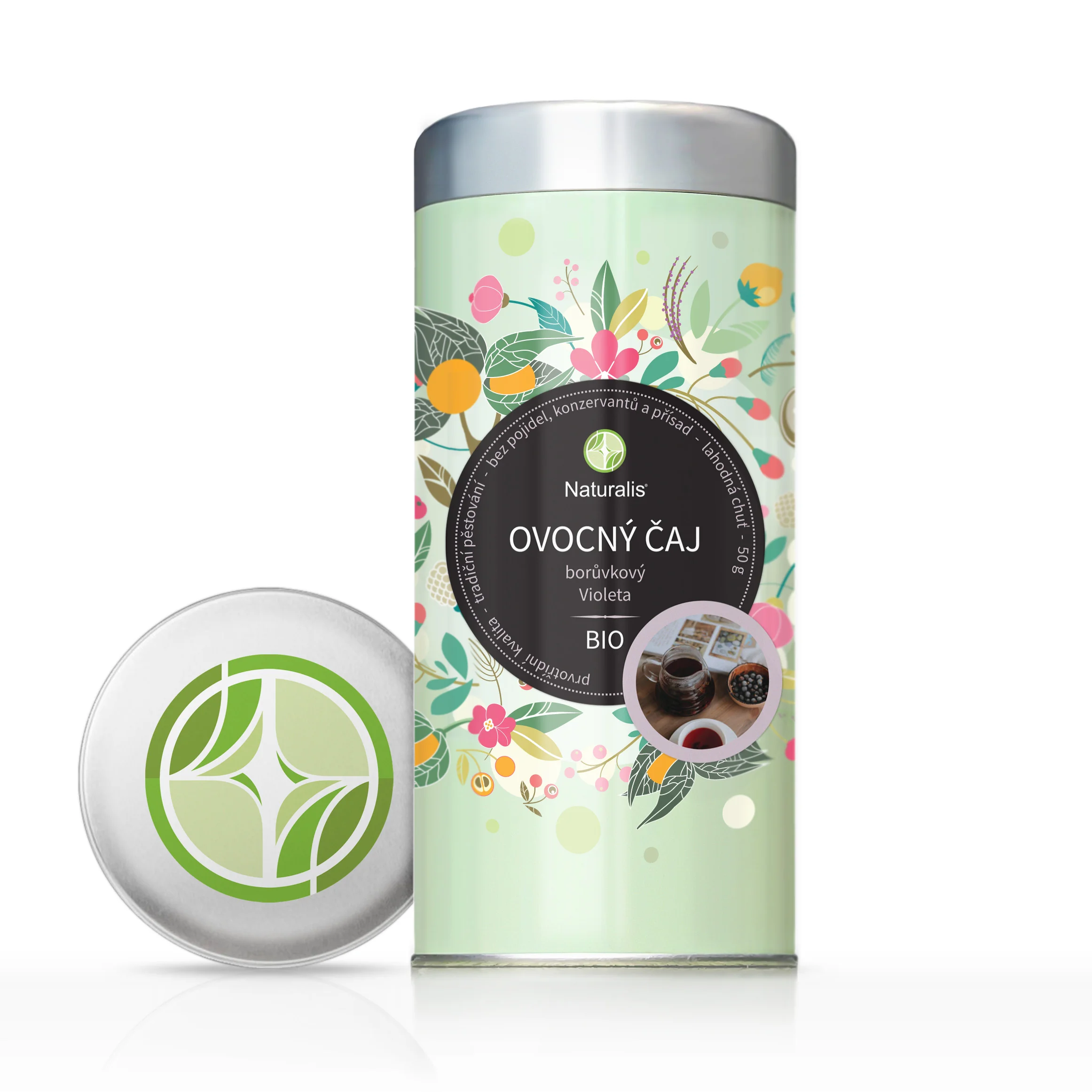 Naturalis Violeta Ovocný čaj borůvkový BIO 50 g