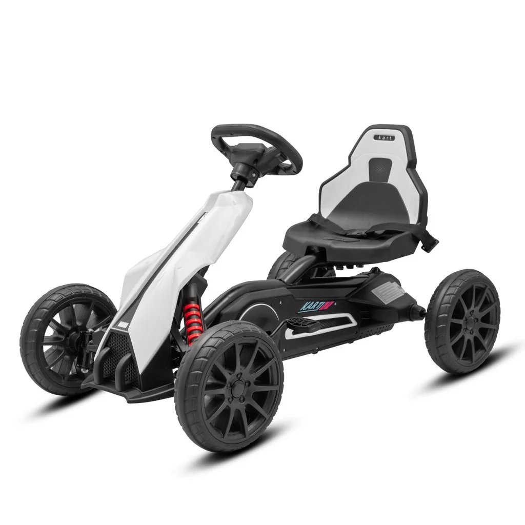 Baby Mix Dětská šlapací motokára Go-kart Speedster bílá