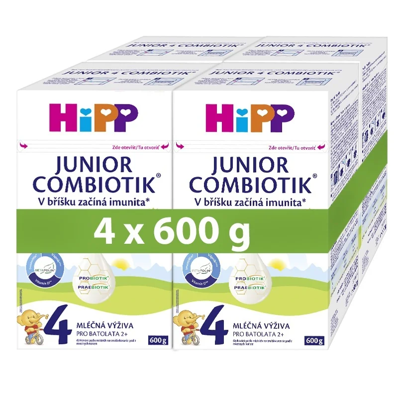 Hipp 4 Junior Combiotik Batolecí mléko 4x600 g