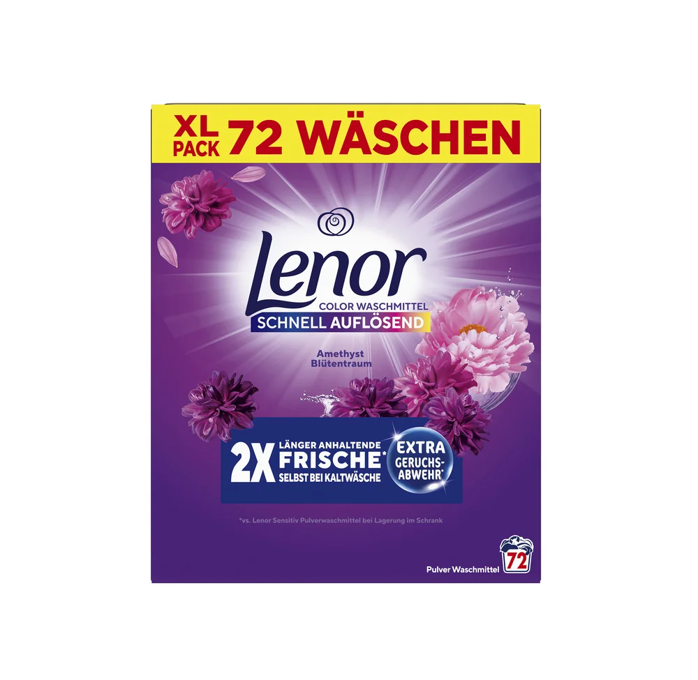 Lenor Color Amethyst prací prášek 3,6 kg 72 praní