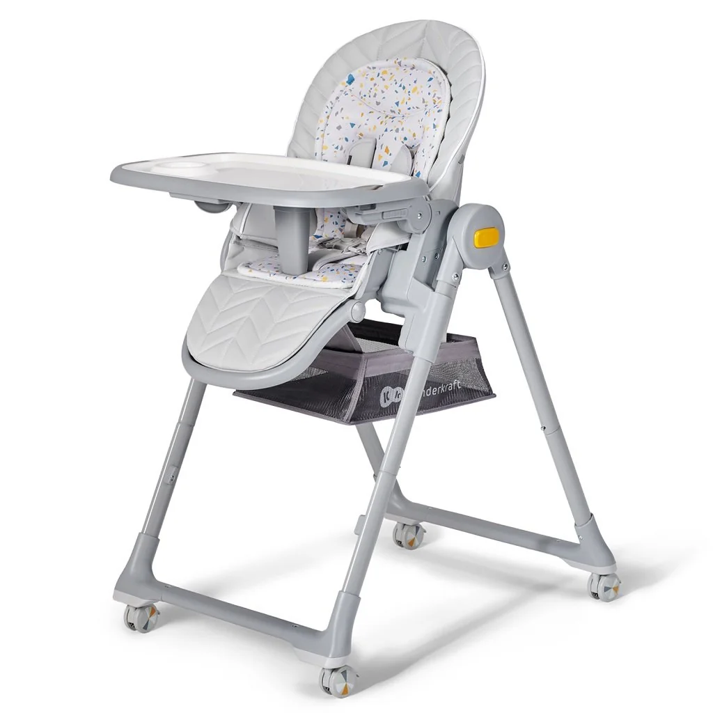 Kinderkraft select Židlička jídelní Lastree Grey, Premium