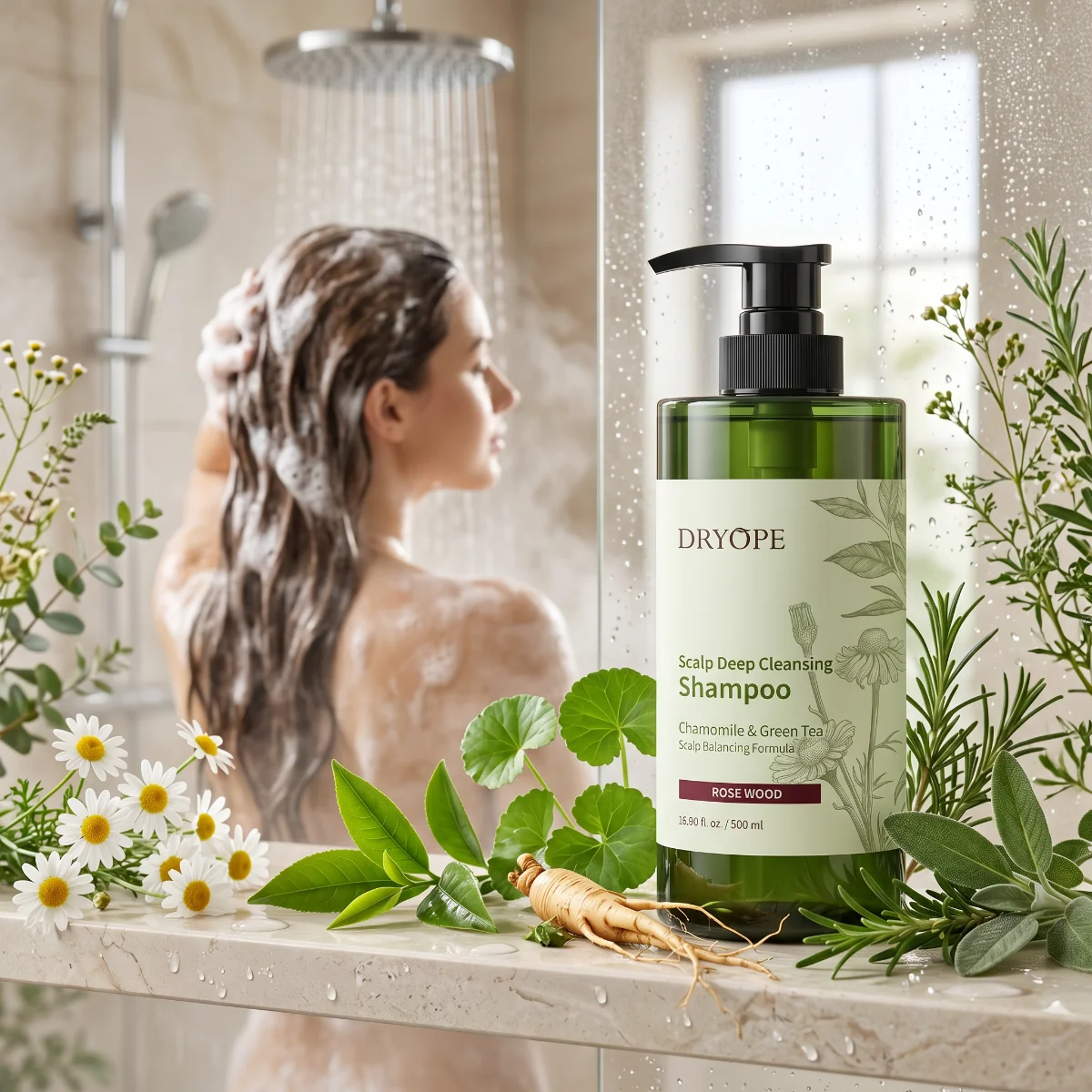 DRYOPE Rose Wood hloubkově čisticí šampon 500 ml