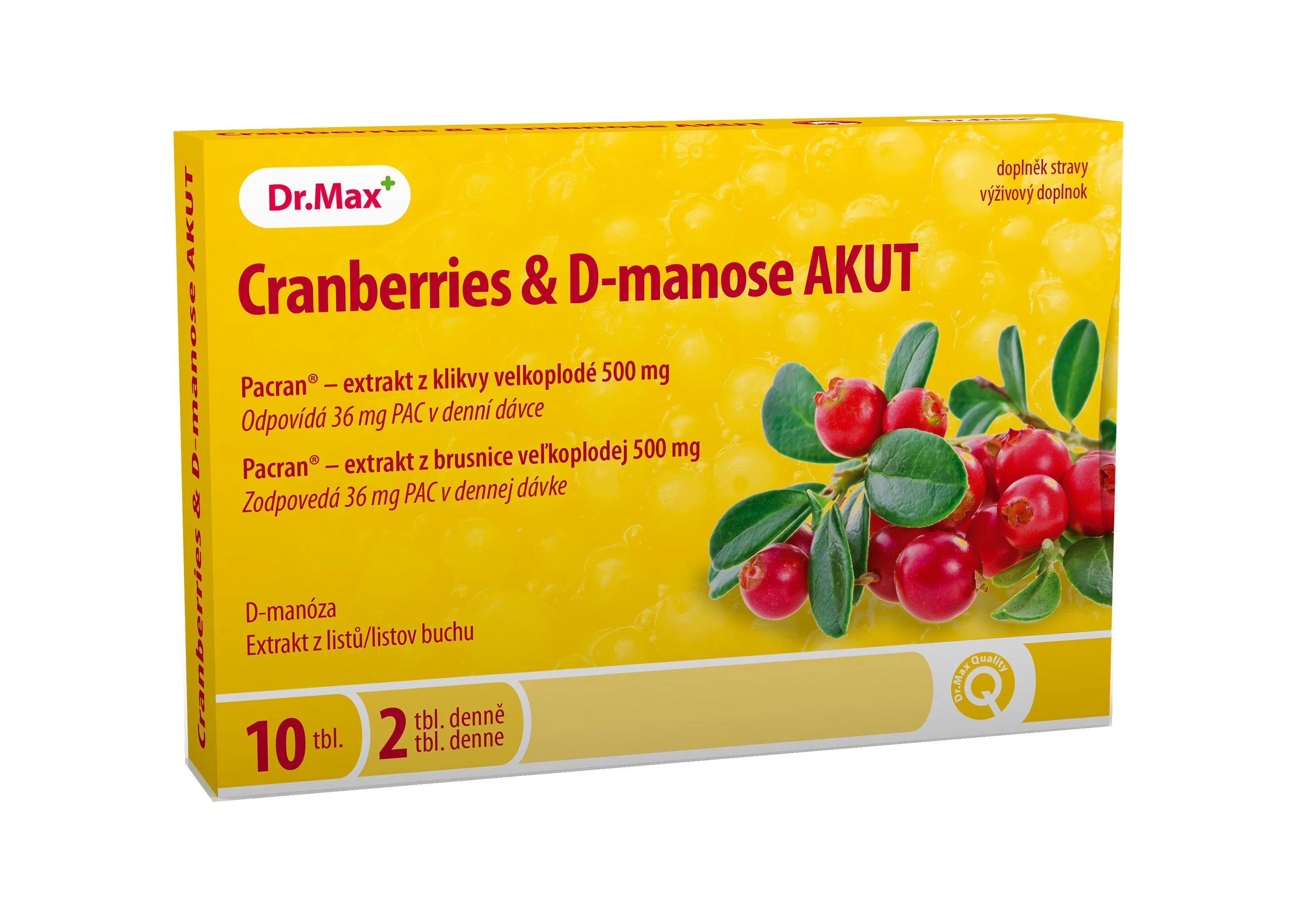 Dr. Max Cranberries & D-manose AKUT 10 tablet