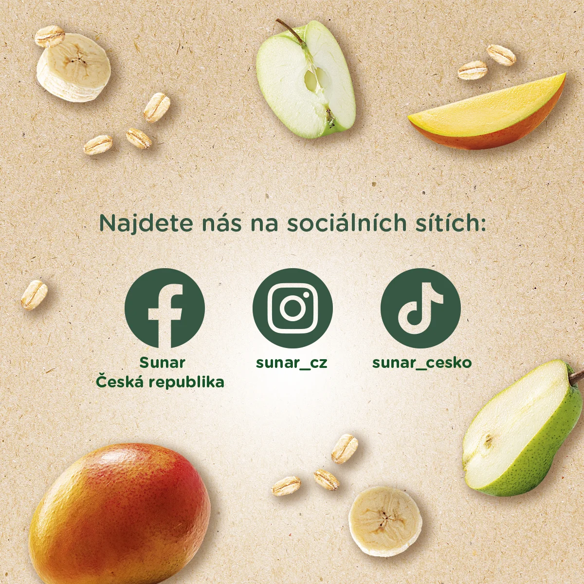 Sunar BIO Hopsáček Mango, banán, hruška, jablko, oves kapsička 100 g