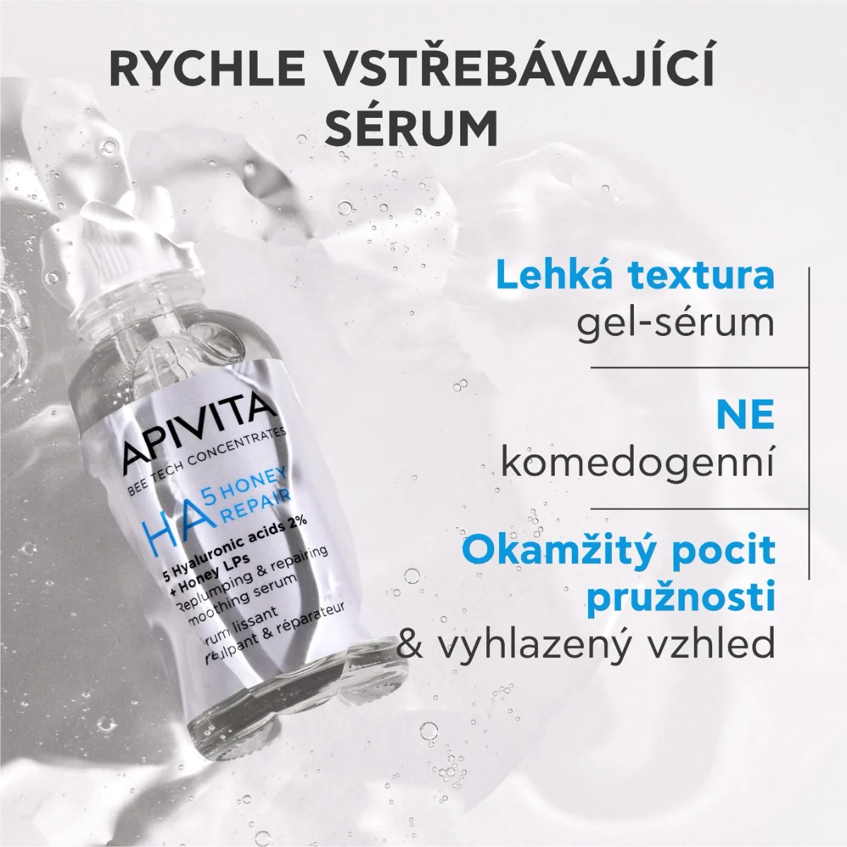 APIVITA Bee Tech HA5 Honey Repair sérum 30 ml