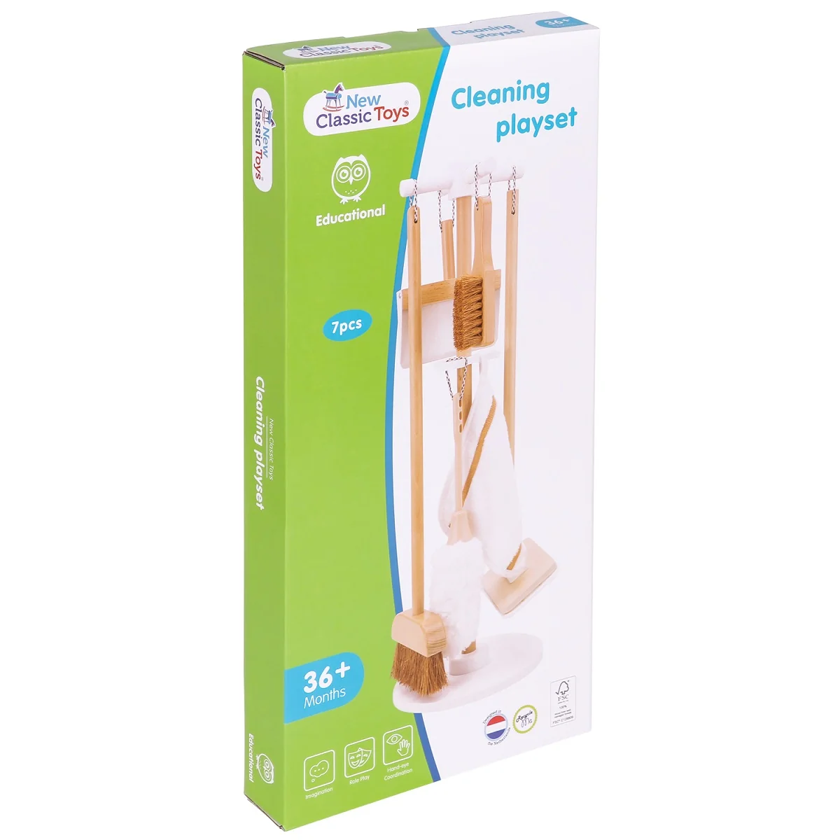 New Classic Toys Dětská dřevěná úklidová sada