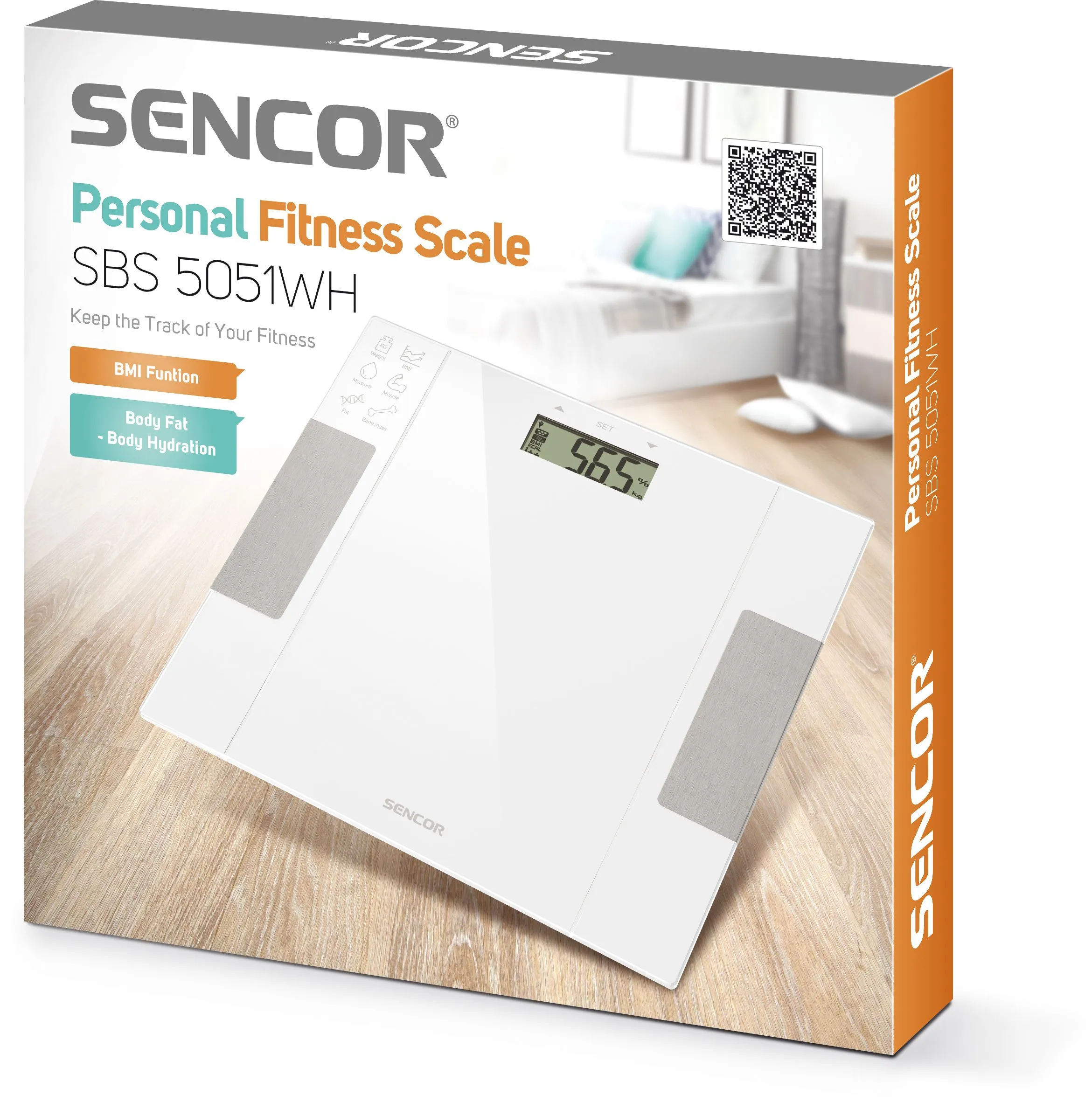 SENCOR SBS 5051WH osobní fitness váha