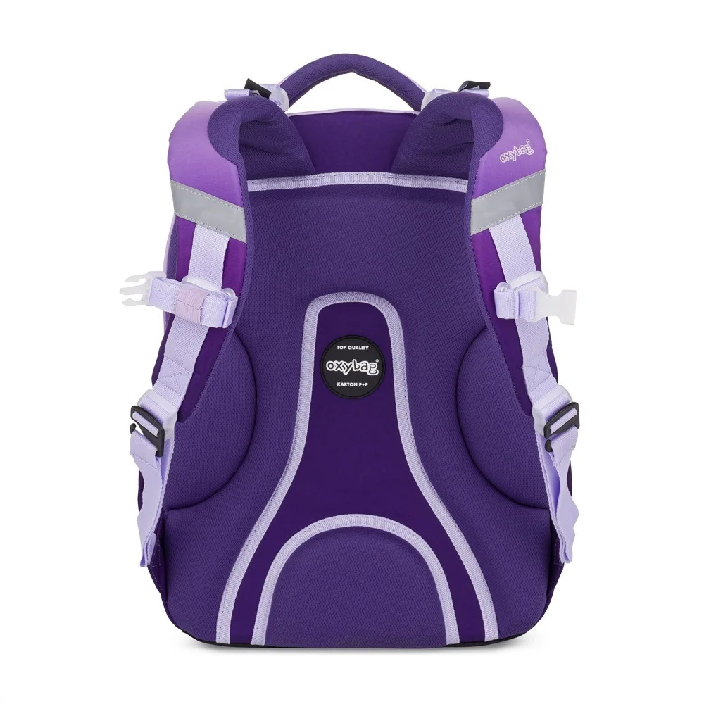 Oxybag OXY NEXT - školní set Purple 3 ks: batoh, penál, sáček batoh, penál, sáček