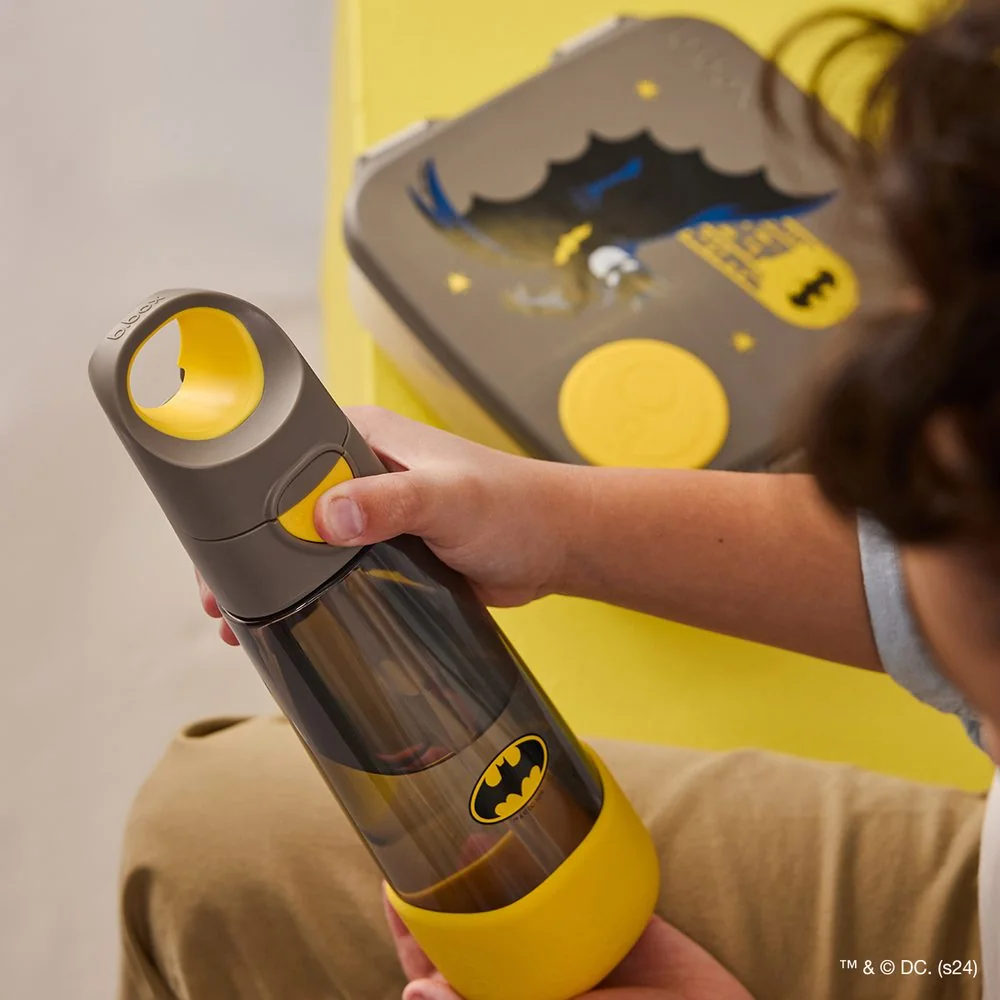 B.BOX Lahev na pití s brčkem 600 ml - Batman