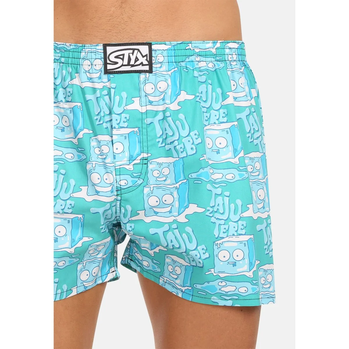Styx 3PACK pánské trenky art klasická guma vícebarevné (3A16735) M