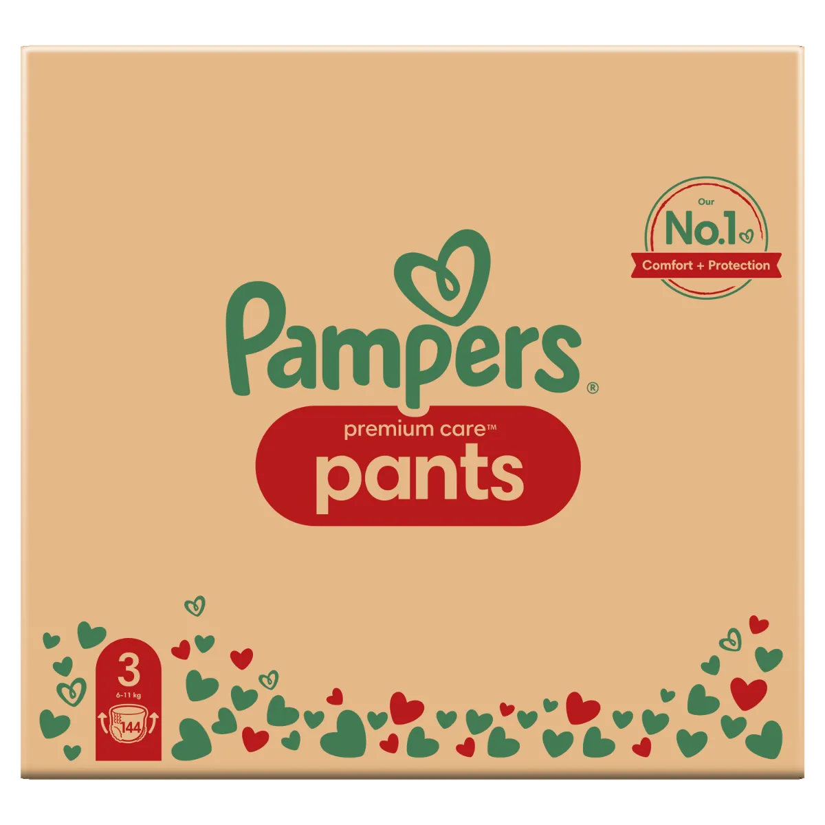 Pampers Premium Care Pants vel. 3 6–11 kg plenkové kalhotky 144 ks