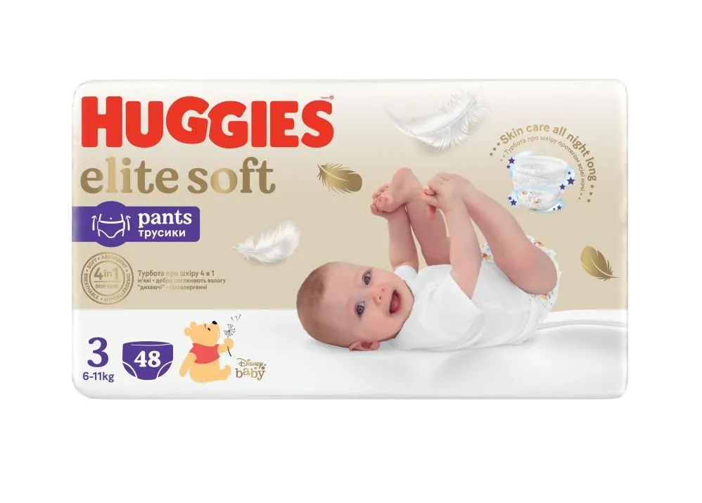 Huggies Elite Soft Pants 3 6–11 kg 48 ks