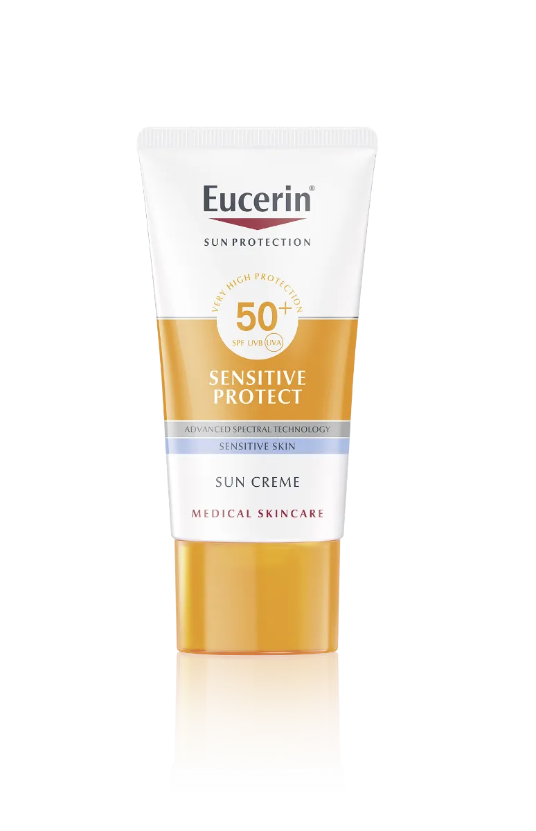 Eucerin SUN Sensitive Protect SPF50+ vysoce ochranný krém na obličej 50 ml