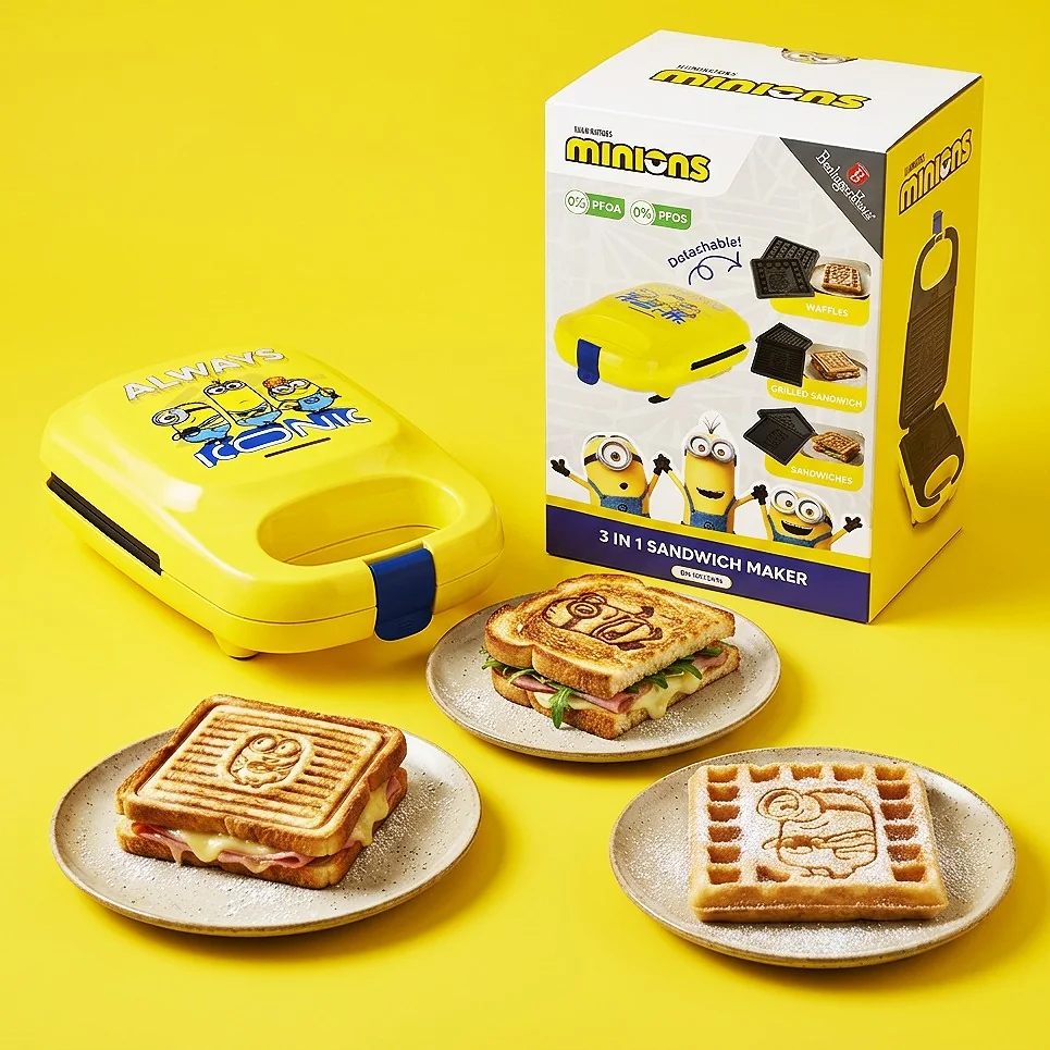 Berlingerhaus Sendvičovač 3 v 1 s vyměnitelnými deskami 600 W kolekce MIMONI