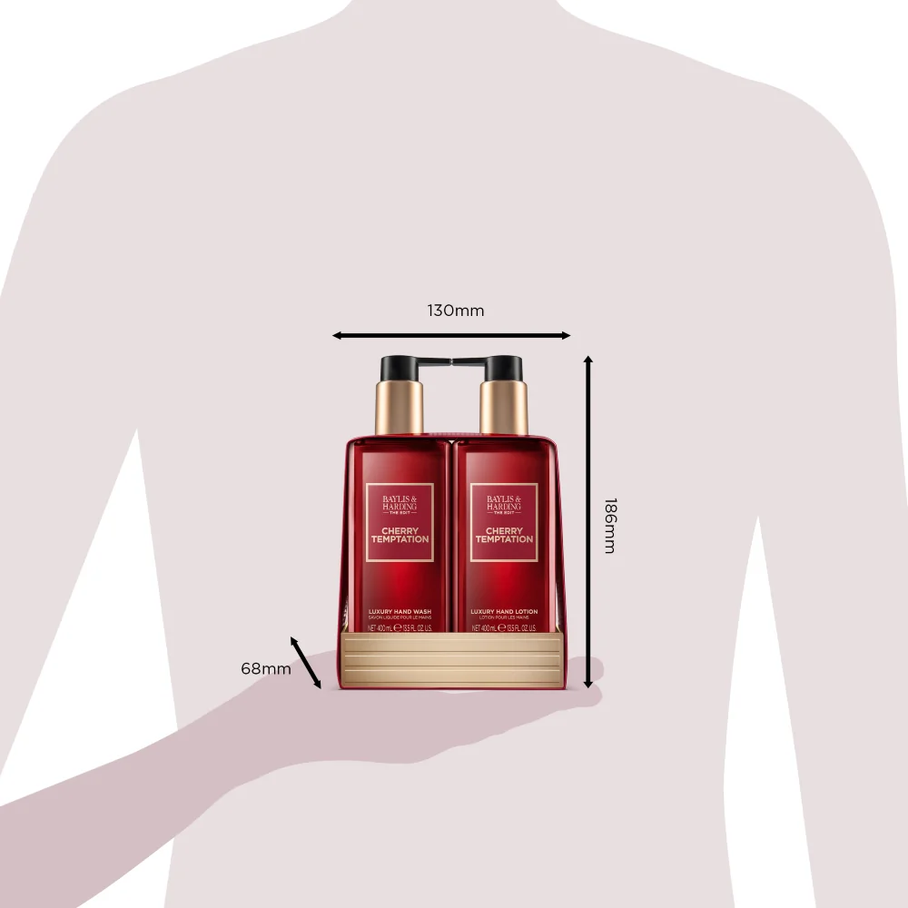 Baylis & Harding The Edit Sada péče o ruce Cherry Temptation 2x400 ml