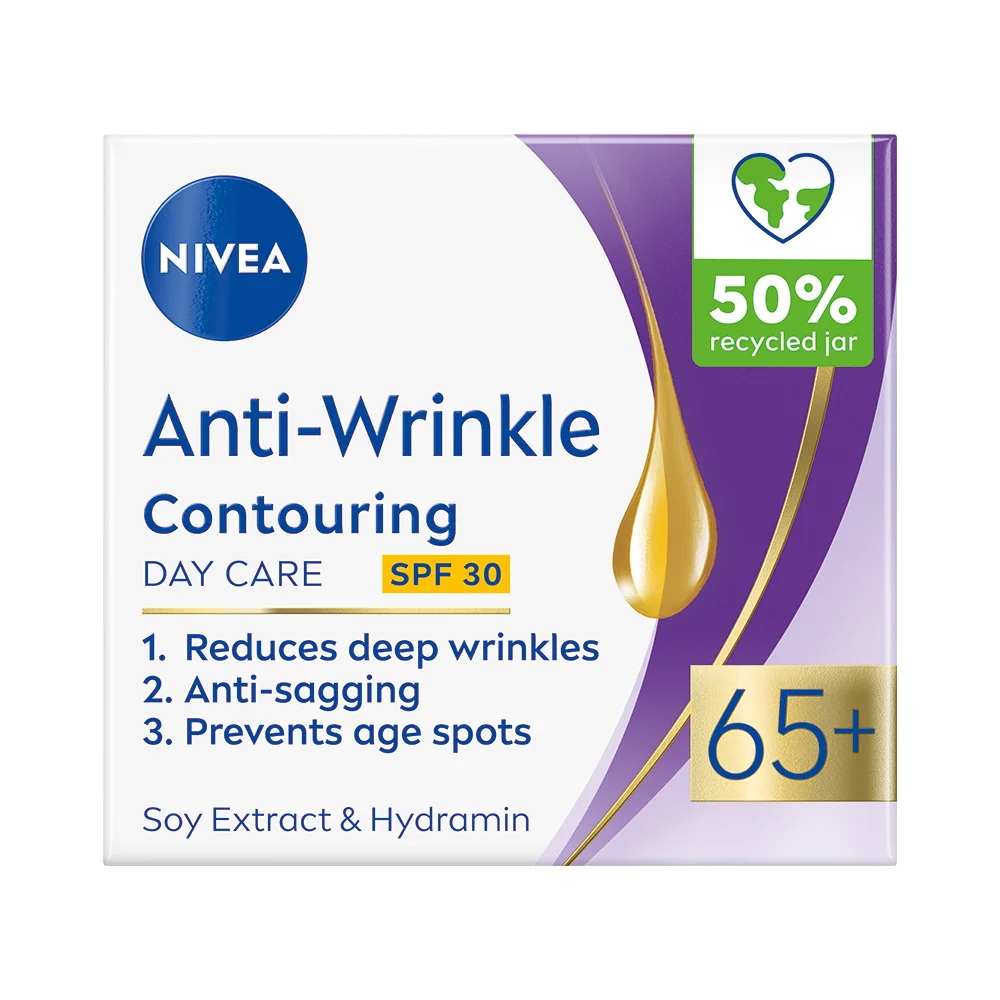 Nivea Anti-Wrinkle 65+ denní krém na zlepšení kontur 50 ml