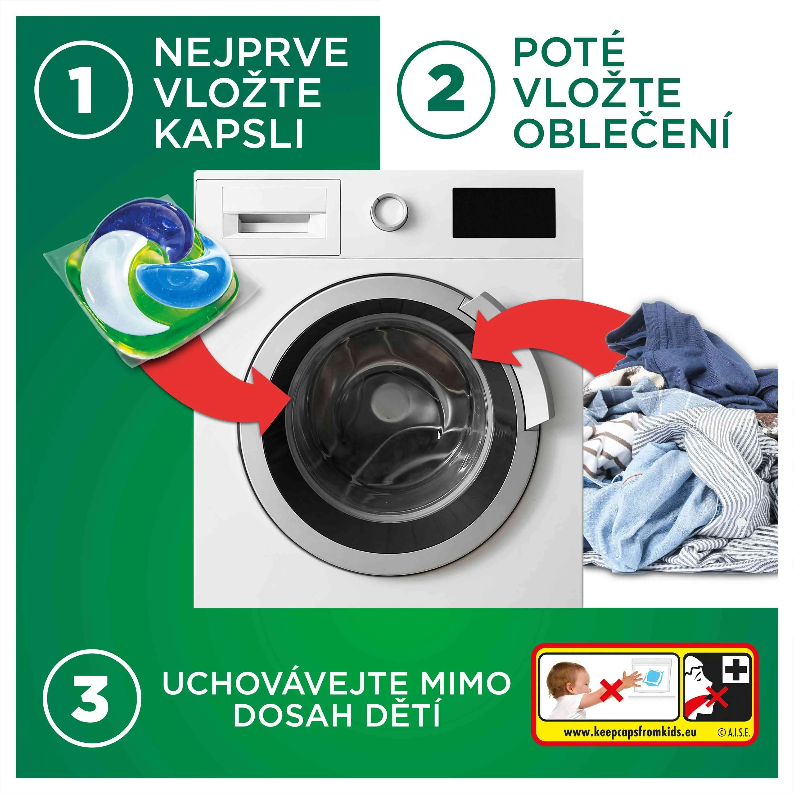 Ariel Ultra Power Pods Universal+ kapsle na praní 29 ks