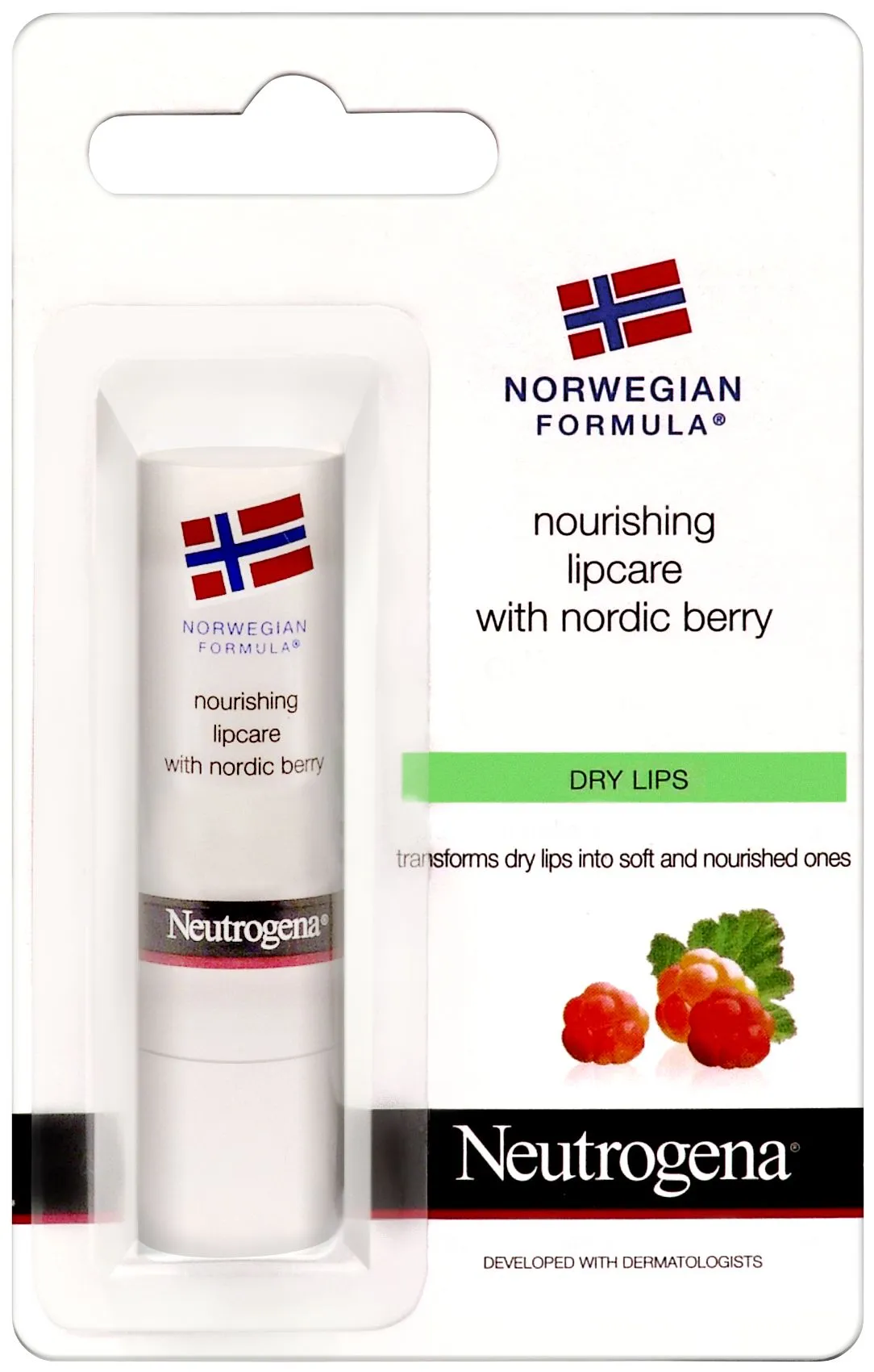 Neutrogena Nordic Berry  výživný balzám na rty 4,8 g