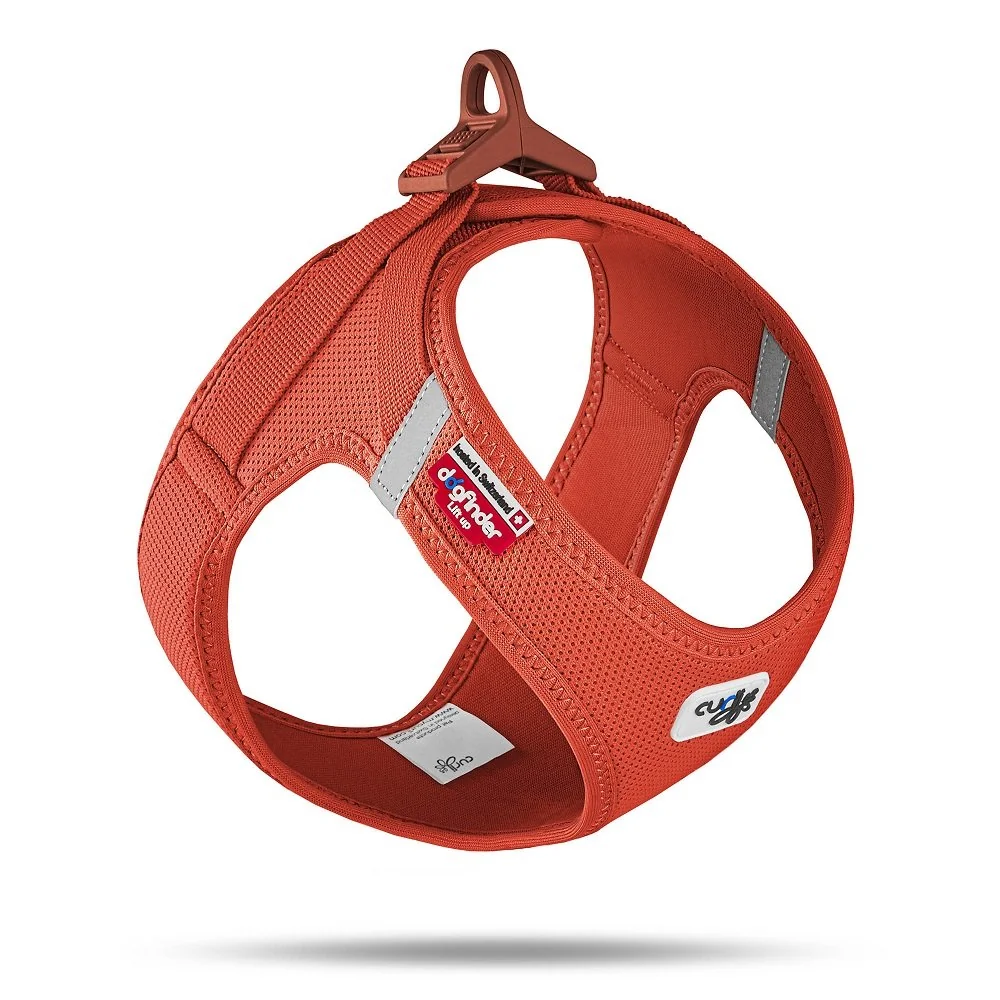 Curli Postroj pro psy se sponou Air-Mesh Sun Orange, 2XS, 2-4 kg