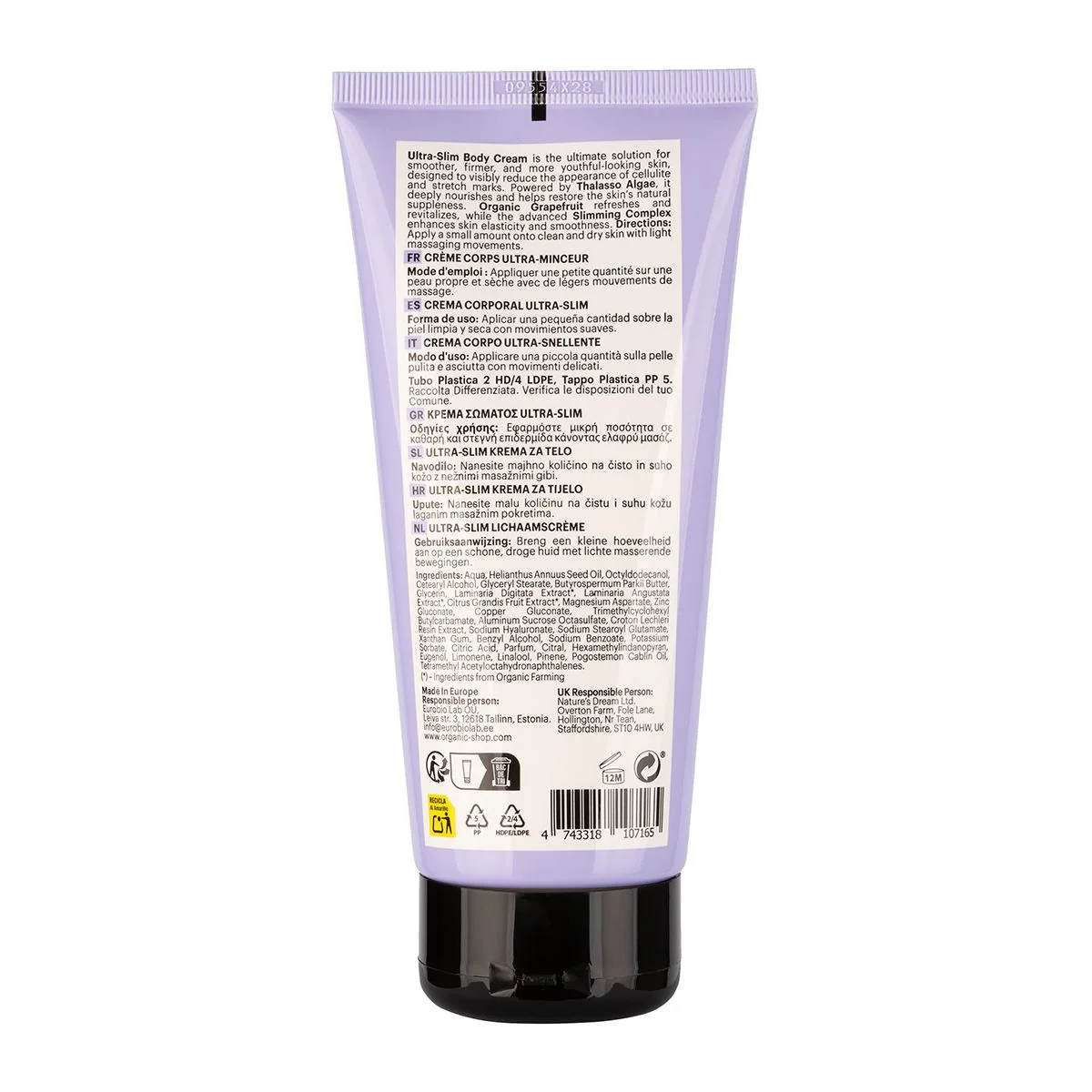 Organic Shop Thalasso Tělový krém s mořskými řasami 150 ml