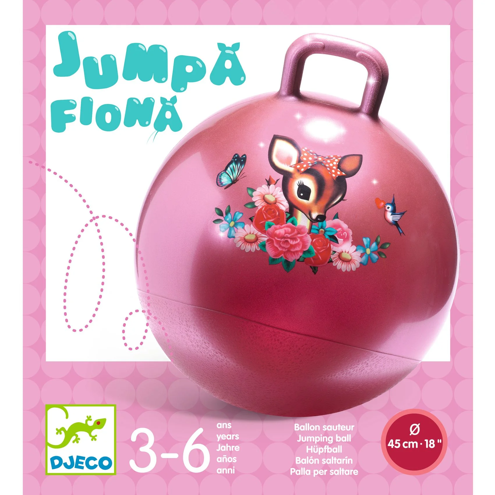 Djeco Skákací míč pro děti Jumpa Fiona
