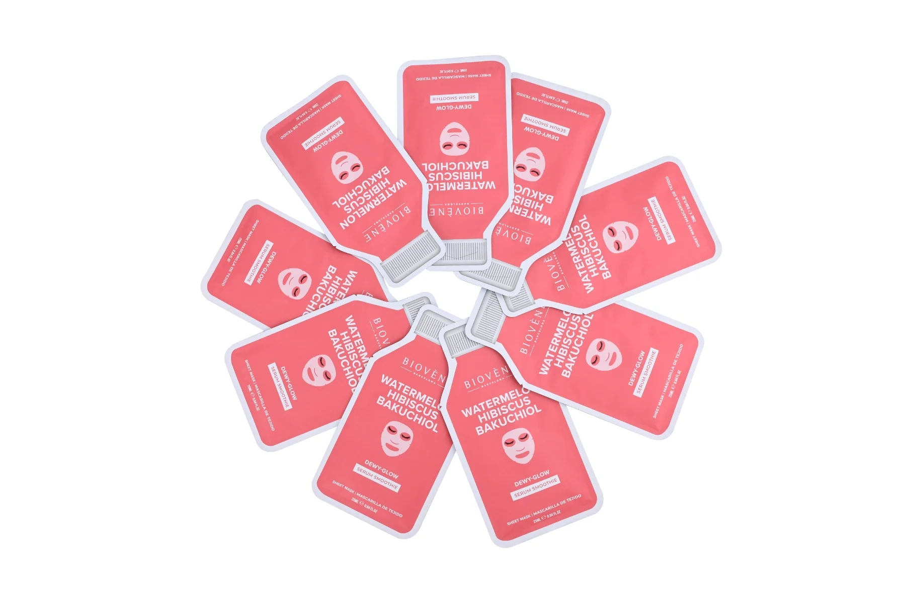 BIOVÉNE Watermelon + Bakuchiol Dewy-Glow plátýnková maska 25 ml